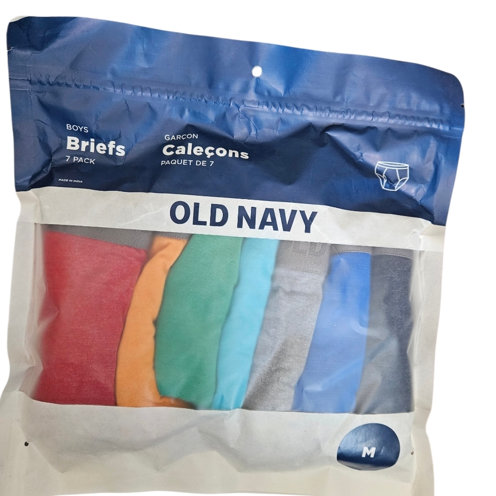 Old Navy Boys Briefs 7-Pack - Vibrant Colors -  Size-Medium